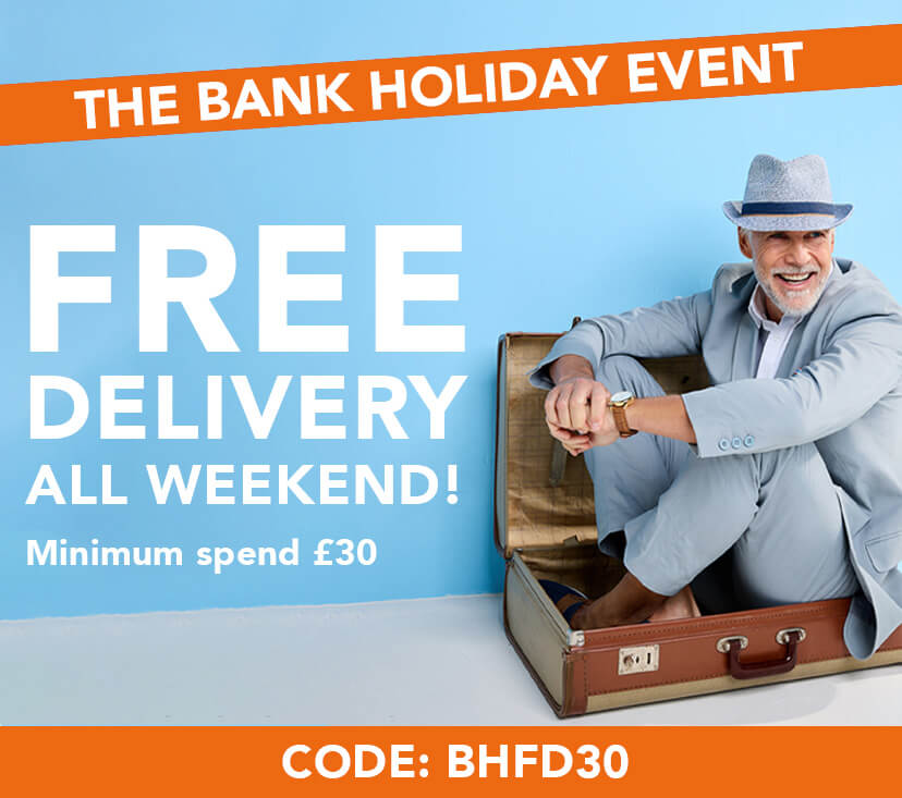 Enjoy the Bank Holiday with Free Delivery